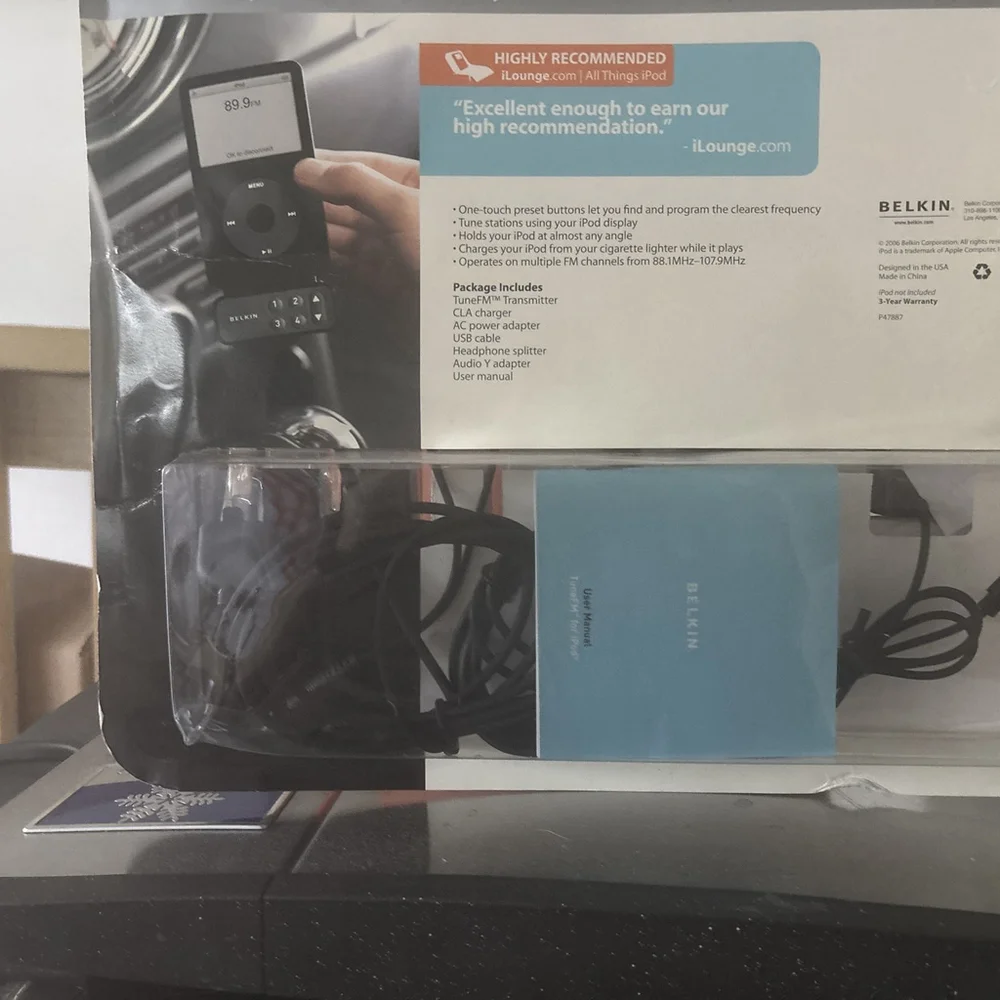 Belkin Car & Home Kit for iPod NEW Sealed.